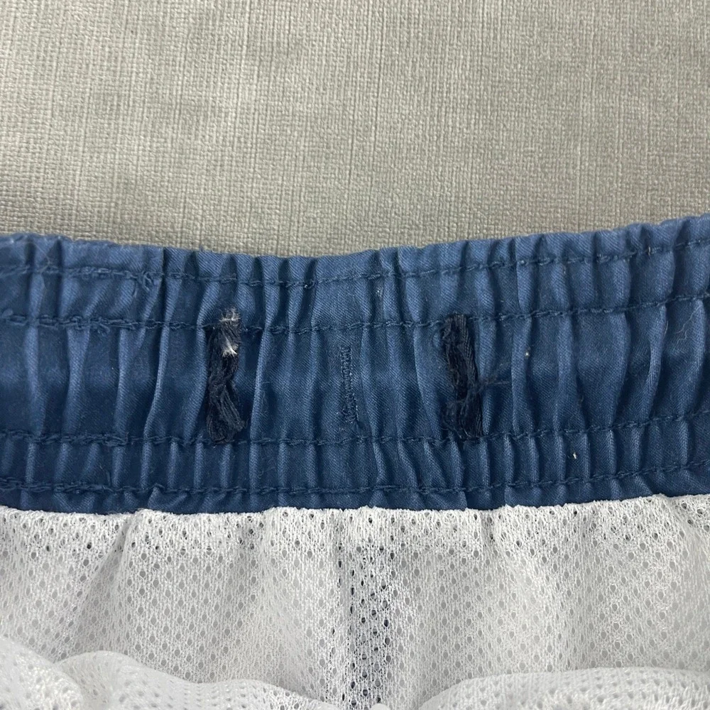 Abercrombie & Fitch Boys XL Blue White Red Swim Trunks Colorblock Shorts
